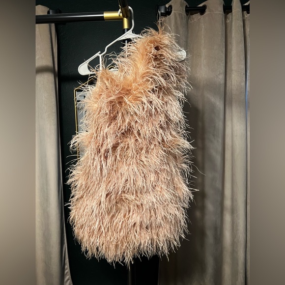 The Bar Andre Feather Dress. - Picture 2 of 4